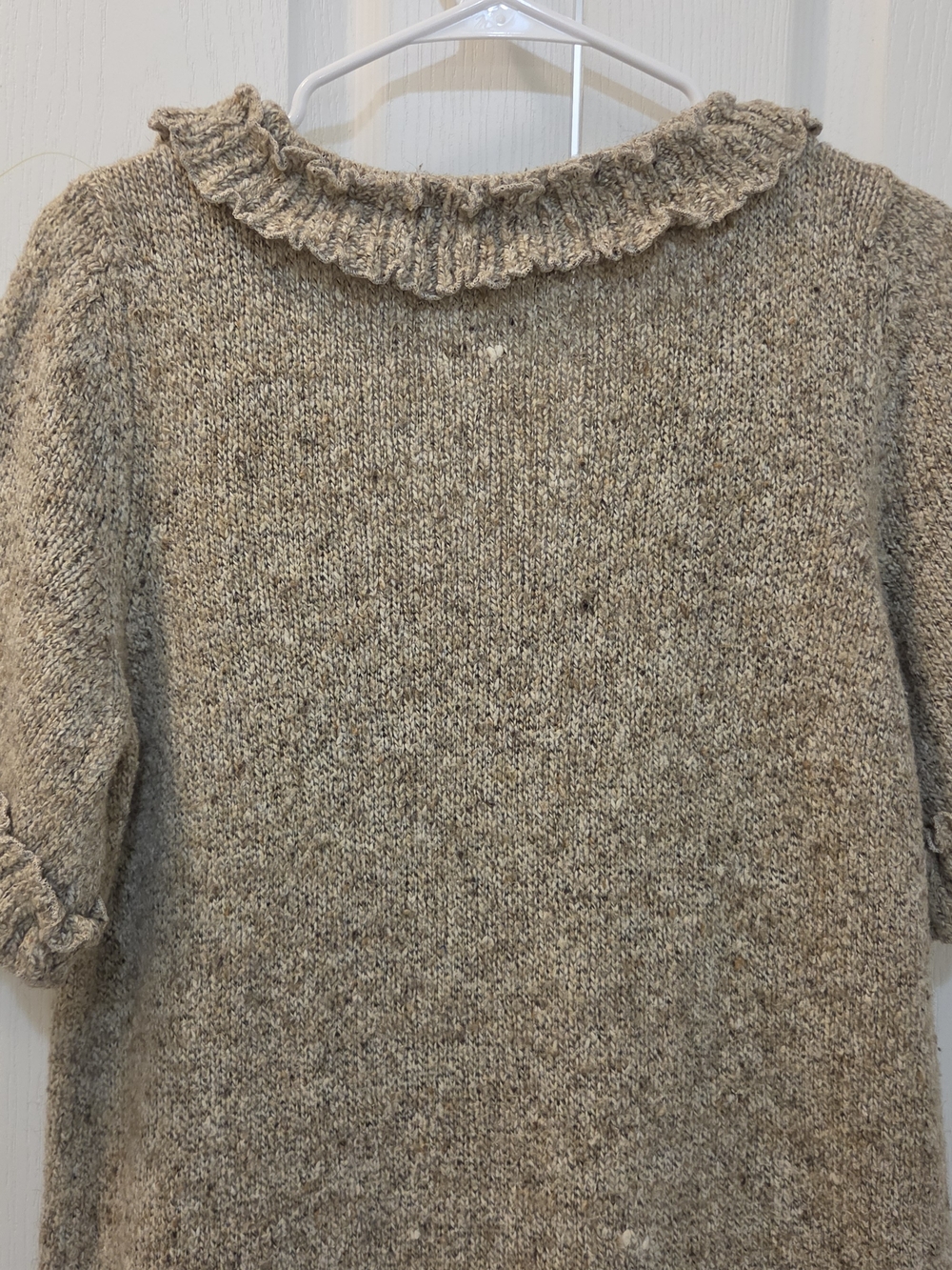 Fever Ruffled Knit Short-Sleeve Top — XL - Picture 8 of 8